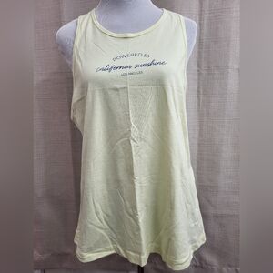 Fabletics‎ Womens Alma Tank California Sunshine Yellow Athletic Top Size XL